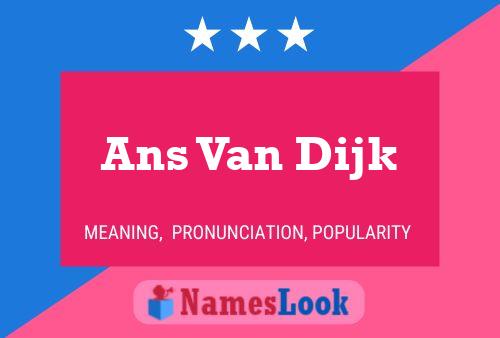 Ans Van Dijk 名字海报