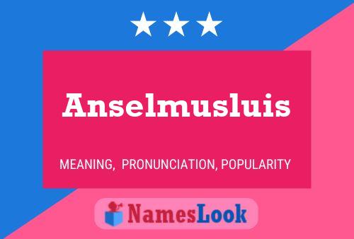 Anselmusluis 名字海报