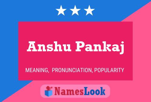 Anshu Pankaj 名字海报