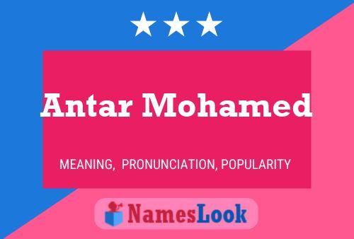 Antar Mohamed 名字海报