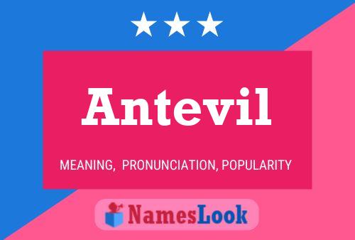 Antevil 名字海报