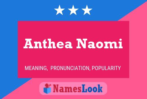 Anthea Naomi 名字海报