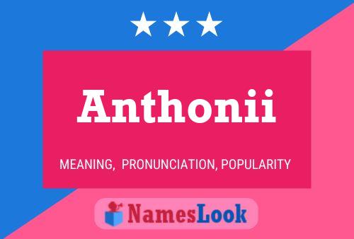 Anthonii 名字海报