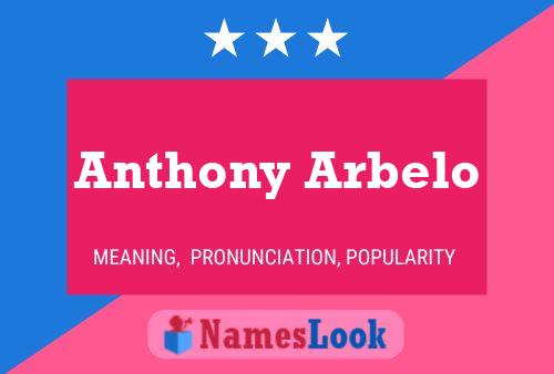 Anthony Arbelo 名字海报