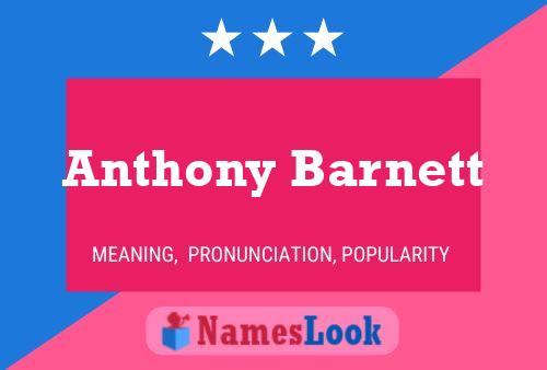 Anthony Barnett 名字海报