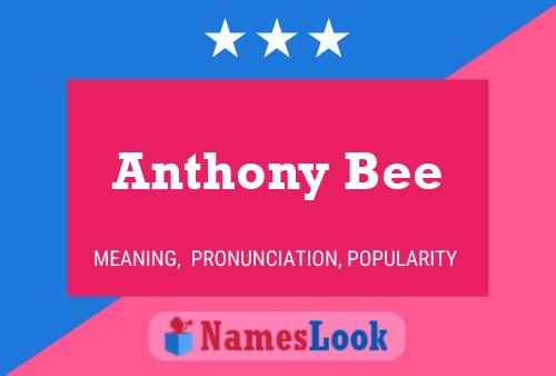 Anthony Bee 名字海报