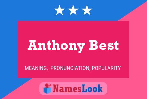 Anthony Best 名字海报