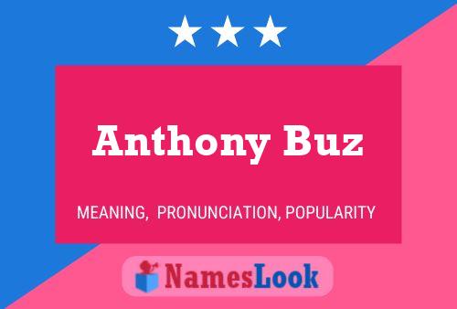 Anthony Buz 名字海报