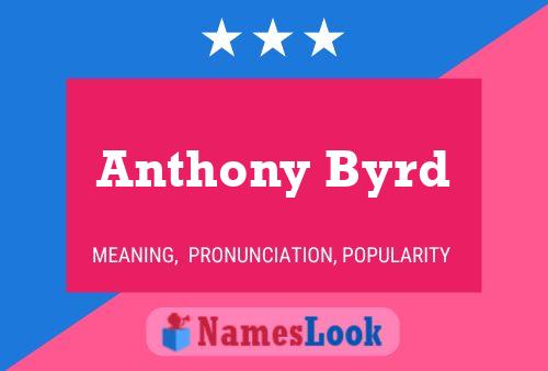 Anthony Byrd 名字海报