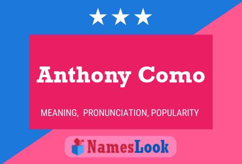 Anthony Como 名字海报