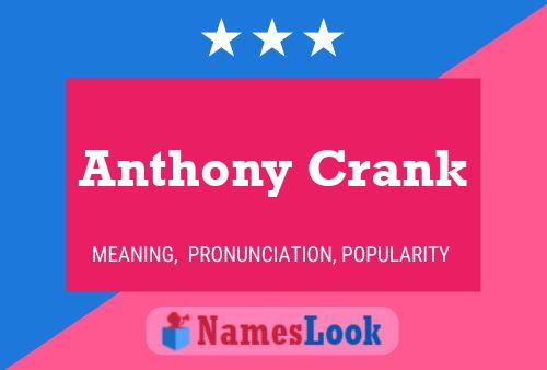 Anthony Crank 名字海报