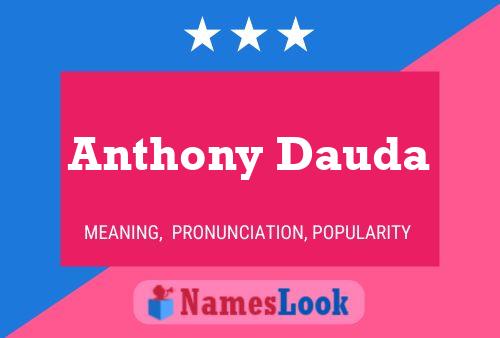 Anthony Dauda 名字海报