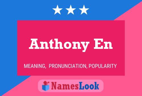 Anthony En 名字海报