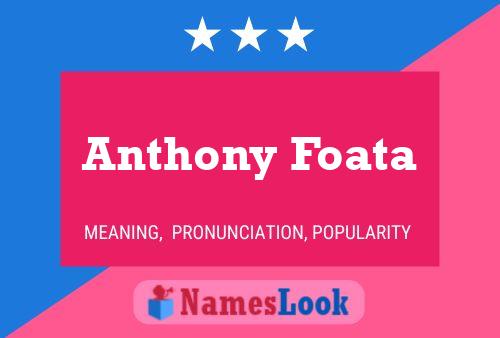 Anthony Foata 名字海报