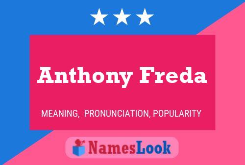 Anthony Freda 名字海报