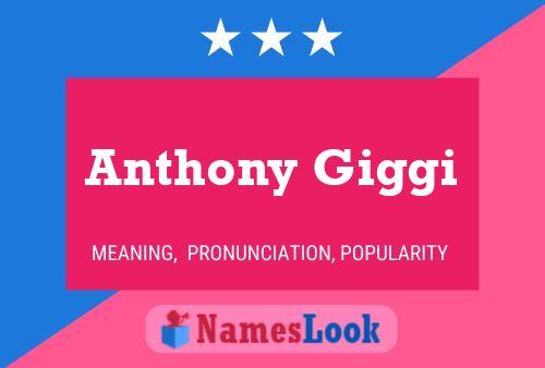 Anthony Giggi 名字海报