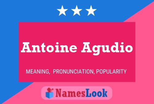 Antoine Agudio 名字海报