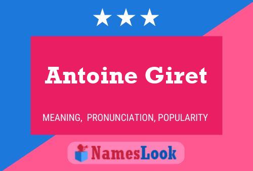 Antoine Giret 名字海报