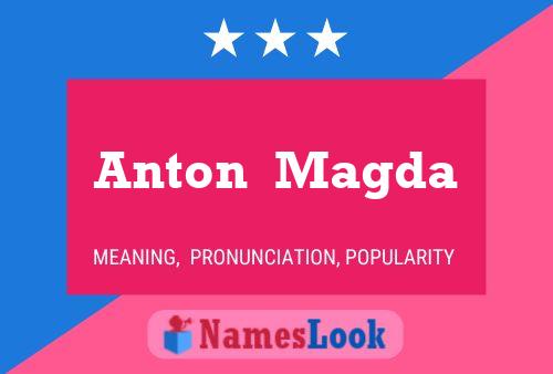 Anton  Magda 名字海报