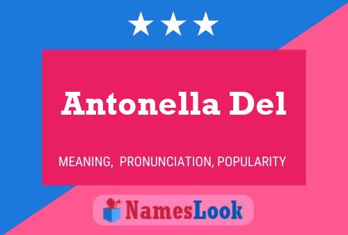 Antonella Del 名字海报