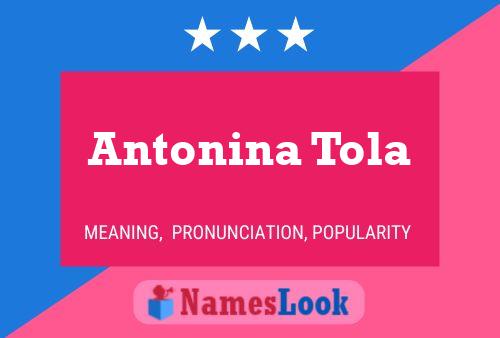 Antonina Tola 名字海报