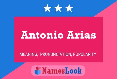 Antonio Arias 名字海报