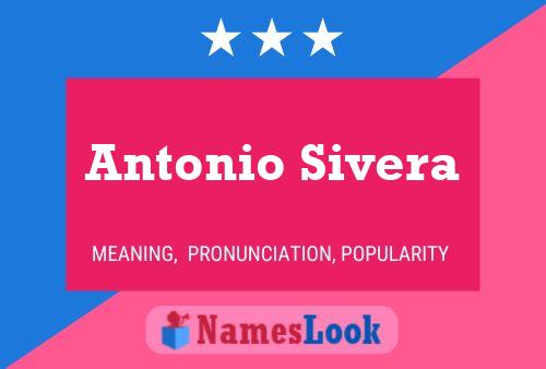 Antonio Sivera 名字海报