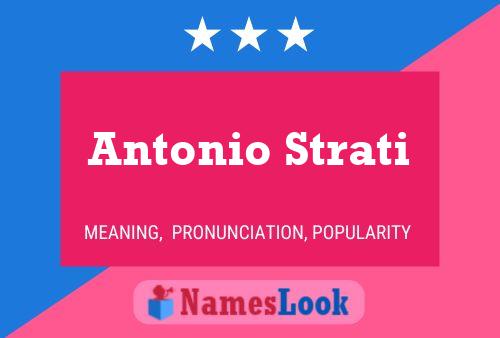 Antonio Strati 名字海报