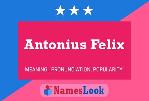 Antonius Felix 名字海报