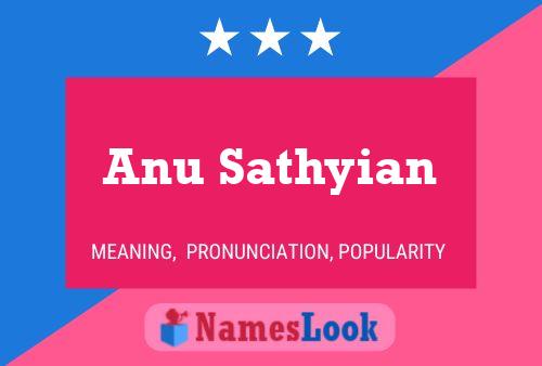 Anu Sathyian 名字海报