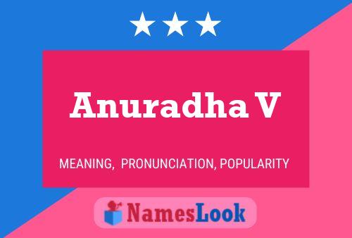 Anuradha V 名字海报