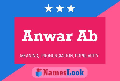 Anwar Ab 名字海报