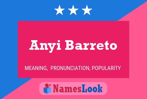 Anyi Barreto 名字海报