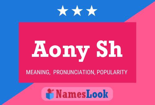 Aony Sh 名字海报