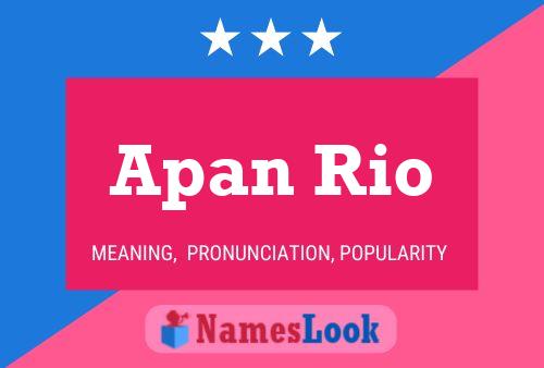 Apan Rio 名字海报