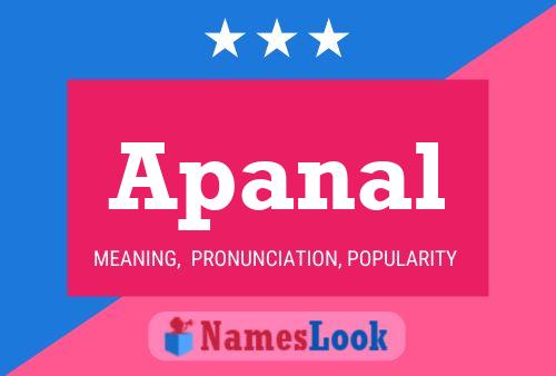 Apanal 名字海报