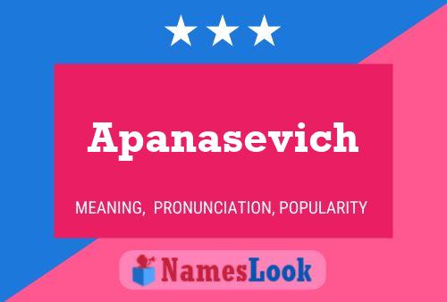 Apanasevich 名字海报