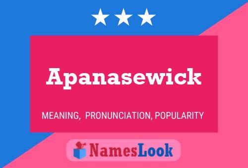 Apanasewick 名字海报