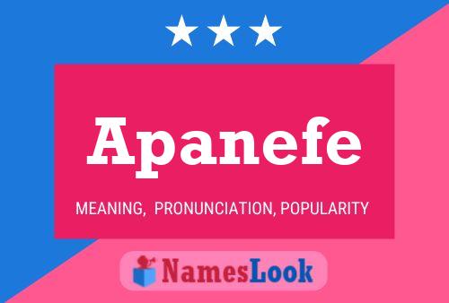 Apanefe 名字海报