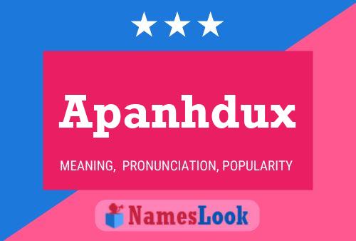 Apanhdux 名字海报