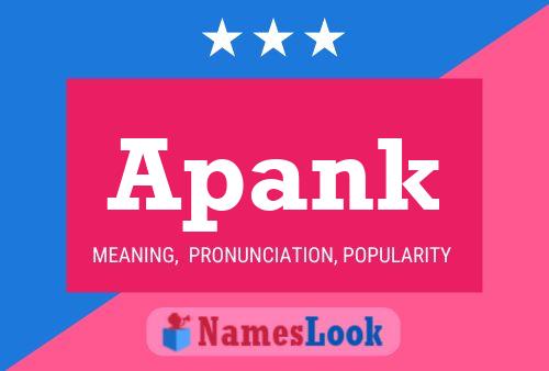 Apank 名字海报