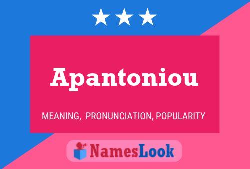 Apantoniou 名字海报