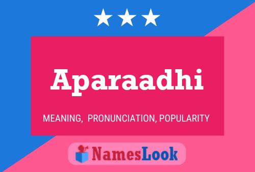 Aparaadhi 名字海报