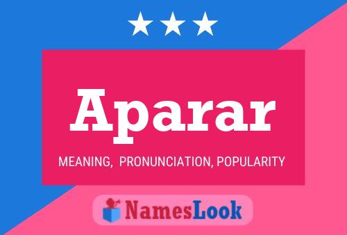 Aparar 名字海报