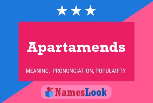 Apartamends 名字海报