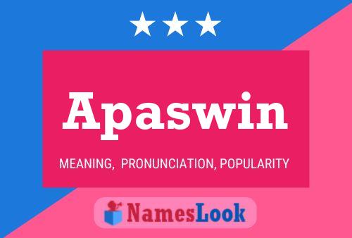 Apaswin 名字海报