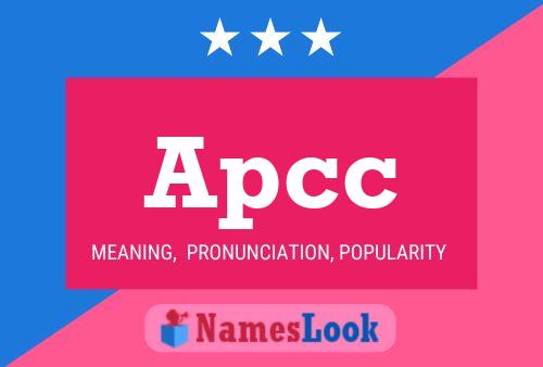 Apcc 名字海报