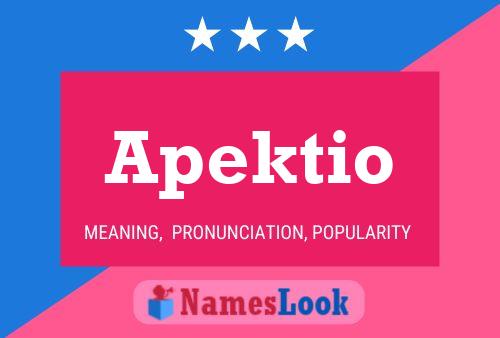 Apektio 名字海报