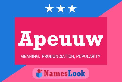 Apeuuw 名字海报