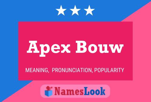 Apex Bouw 名字海报